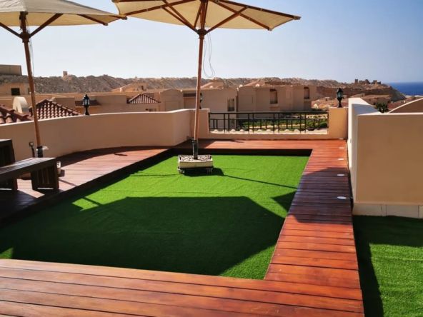Terrace & umbrellas